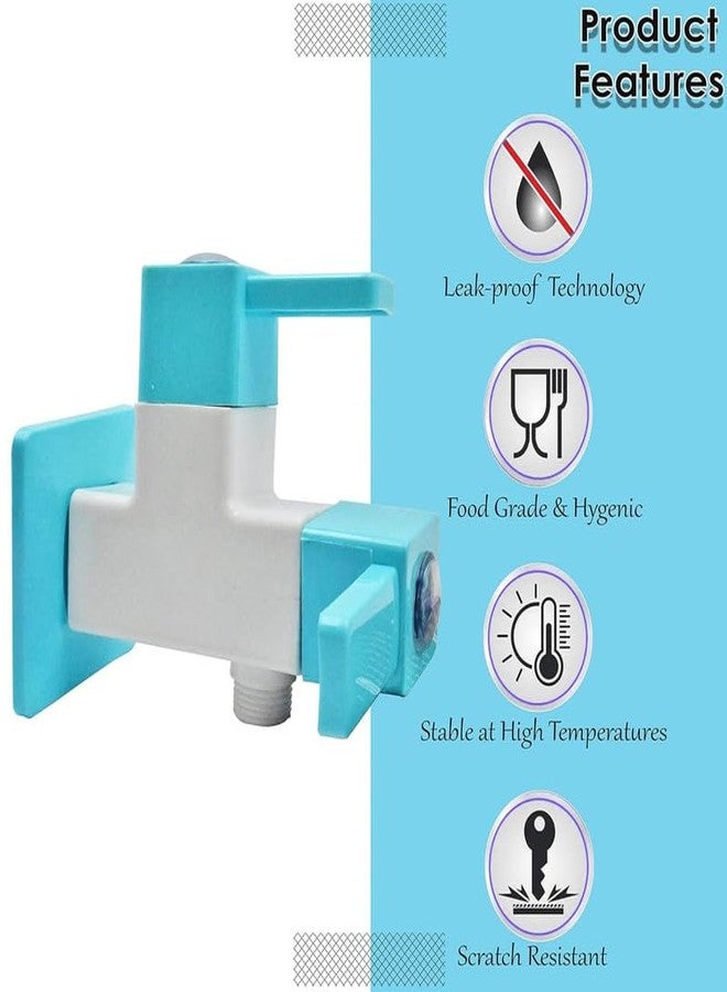 Aimko PVC Angle Valve 2-in-1 Heavy Duty Stop Cock for Bathroom Taps, Basin & Geyser | Wall Mounted White Tap with Flange | Leak-Proof Plumbing Fitting - Pack of 1 - Image 4